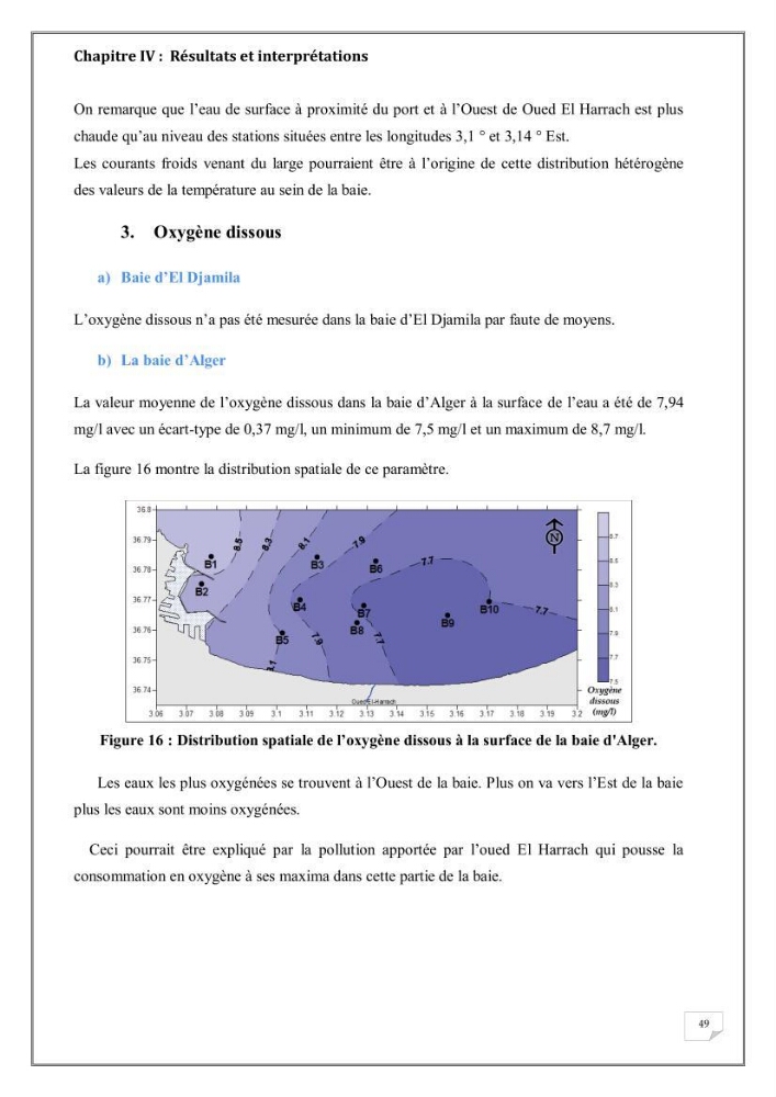 Evaluation de la pollution marine dans la baie d\'Alger et la baie d\'El Djamila:
