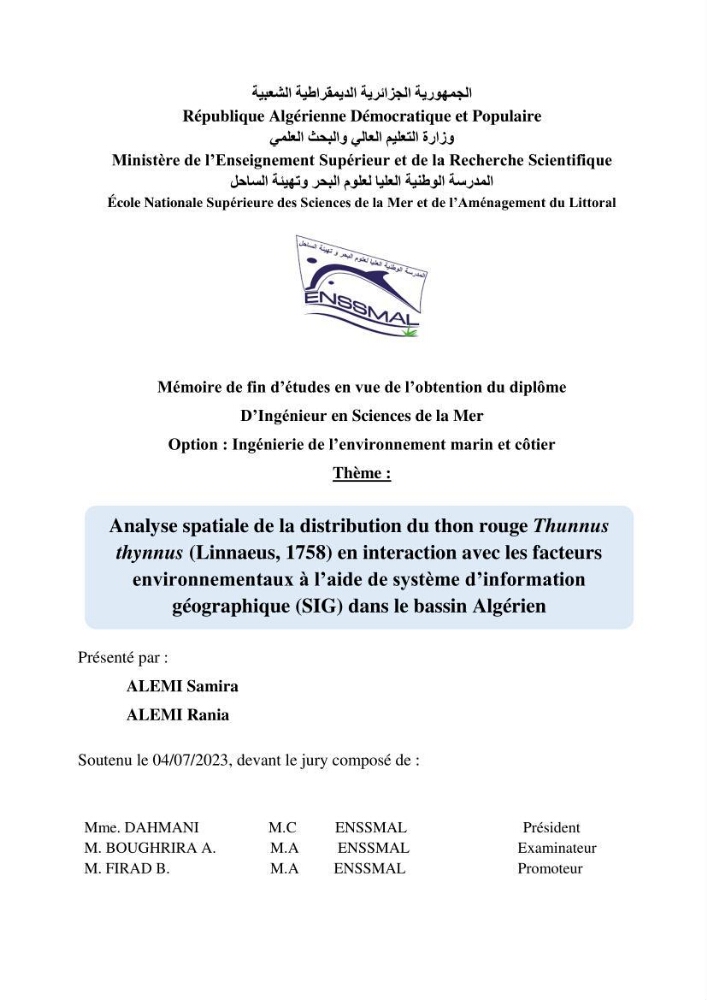 Contribution à l’étude de l’âge, de la croissance et de l’exploitation des espèces du genre Trachurus (Téléostéens, Carangidae) de la région centre du littoral algérien