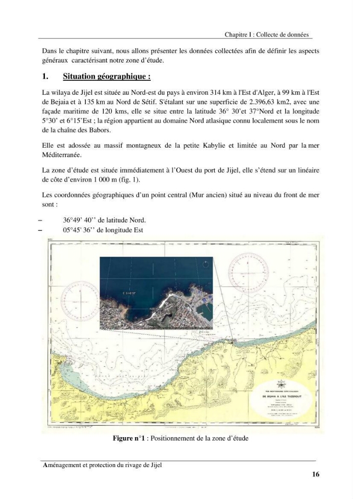 Aménagement et protection du rivage de Jijel