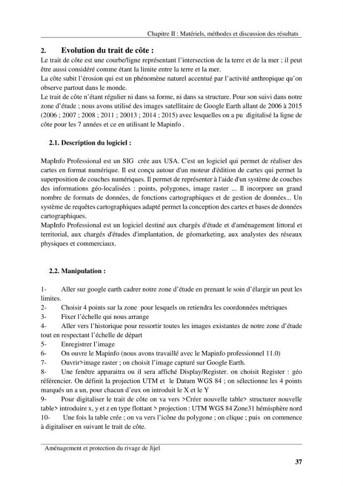 Aménagement et protection du rivage de Jijel