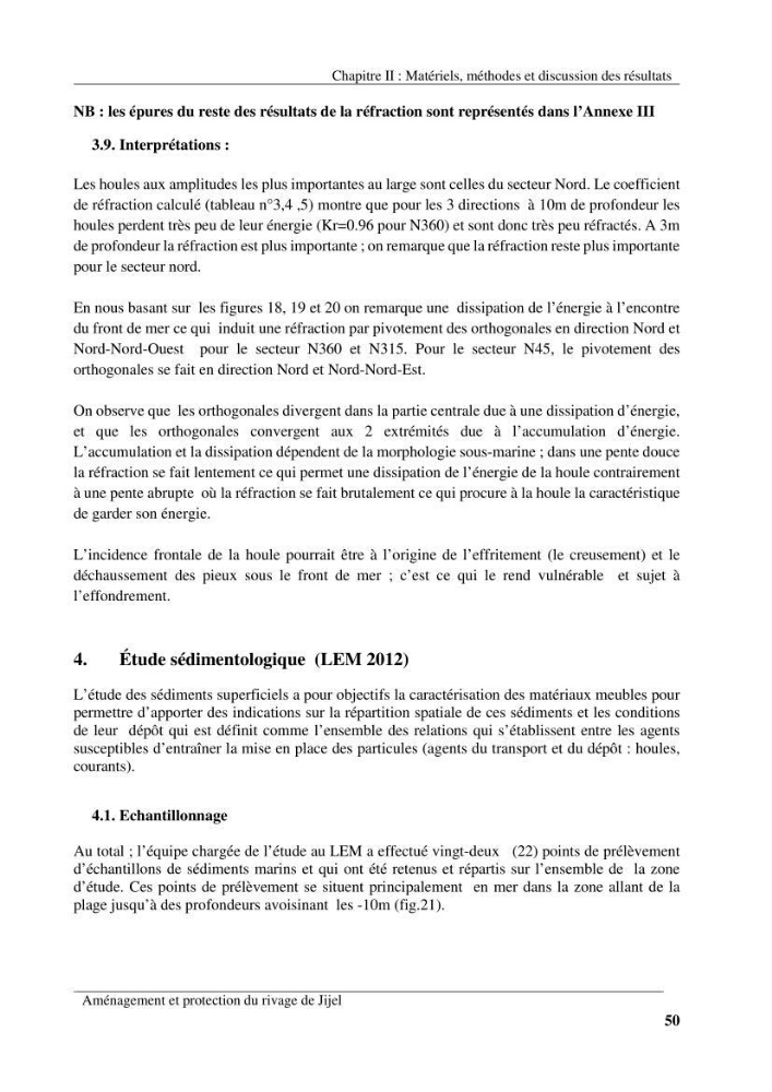 Aménagement et protection du rivage de Jijel