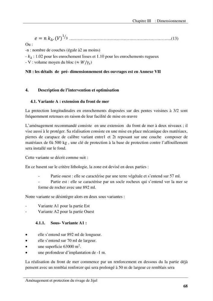Aménagement et protection du rivage de Jijel