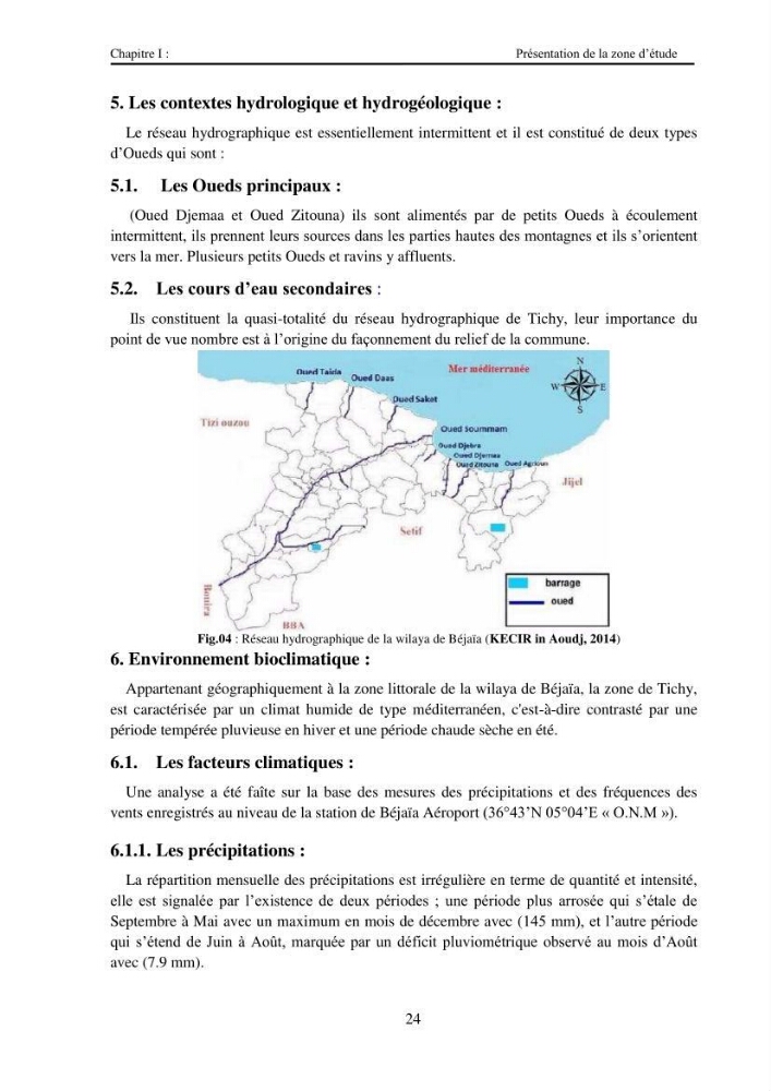 Variabilité spatio-temporelle d\'un littoral sableux; plage des Hammadites Bejaia