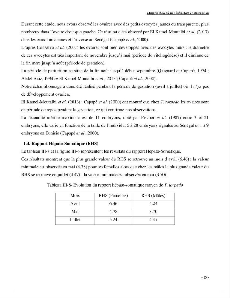 Contribution à la biologie de Torpedo torpedo (Elasmobranches, Torpedinidae) dans la région est de la côte algérienne.