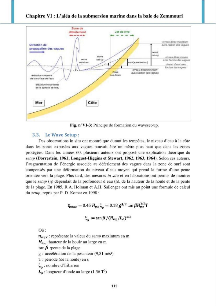 Processus mis en jeu dans l\'évolution morpho-dynamique de la baie de Zemmouri