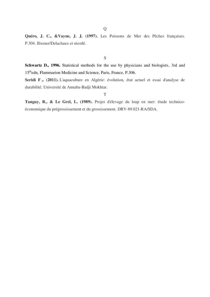 Evolution de la croissance de la daurade d’élevage au niveau de la ferme SRL AQUACAP (Beni Ksila, Béjaia)