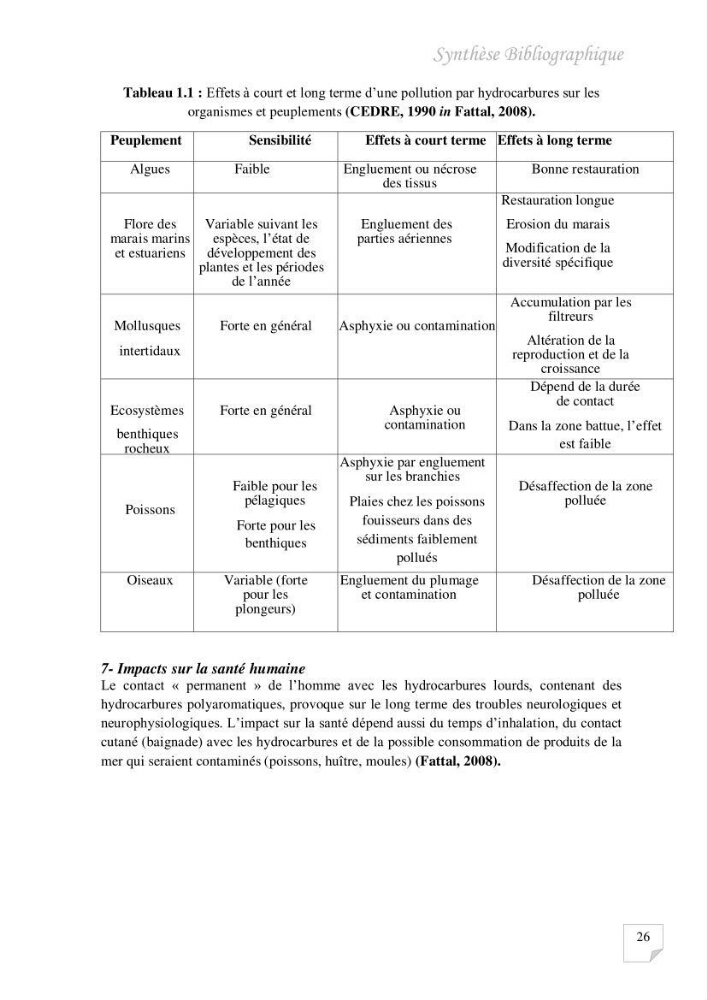 Contribution à l\'évaluation des taux des hydrocarbures aromatiques polycycliques dans le sédiment marin de la baie de Bou-Ismail.