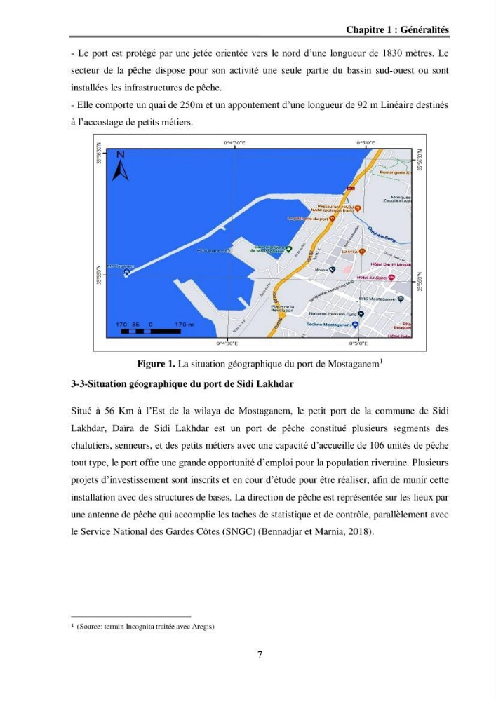Analyse socio-environnementale de la pêcherie de Mostaganem