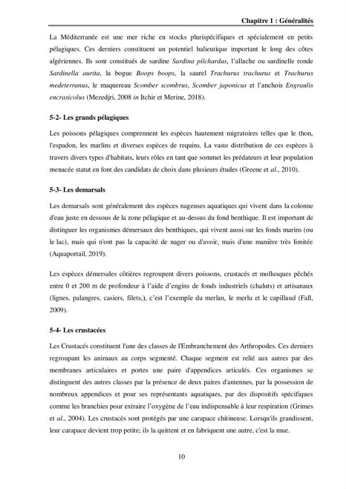 Analyse socio-environnementale de la pêcherie de Mostaganem