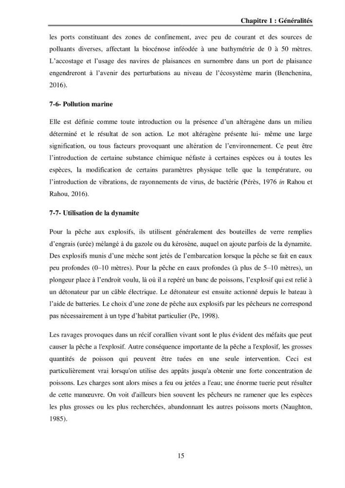Analyse socio-environnementale de la pêcherie de Mostaganem