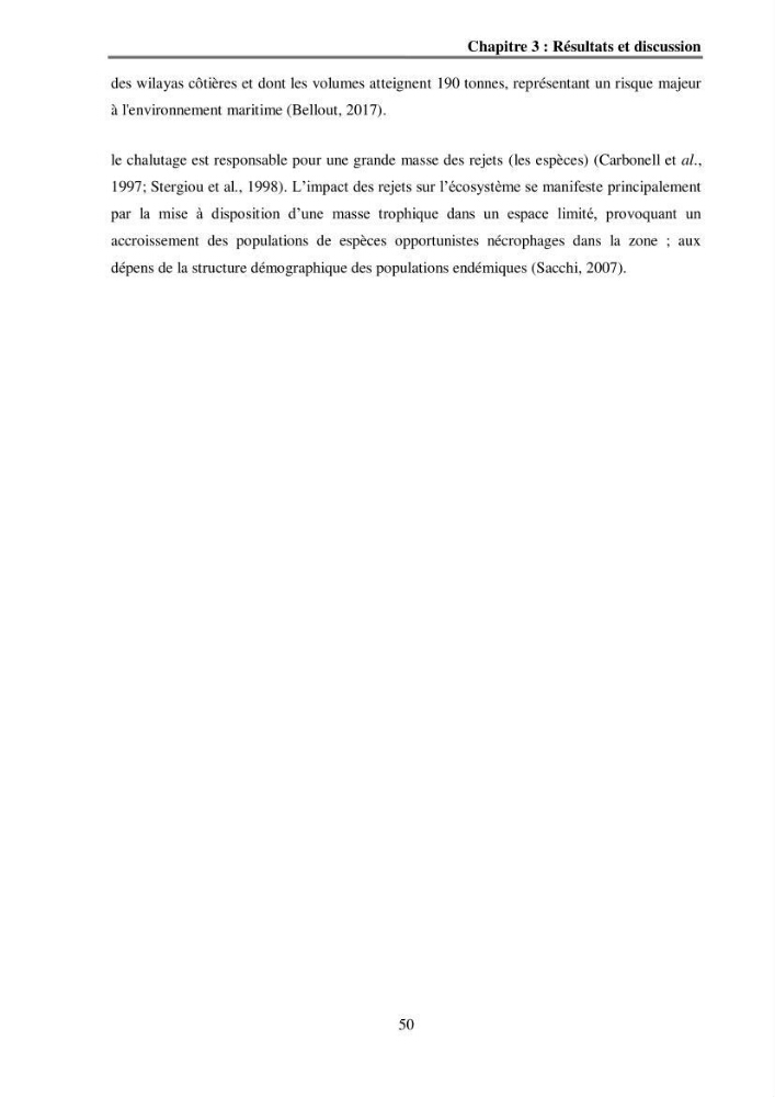 Analyse socio-environnementale de la pêcherie de Mostaganem
