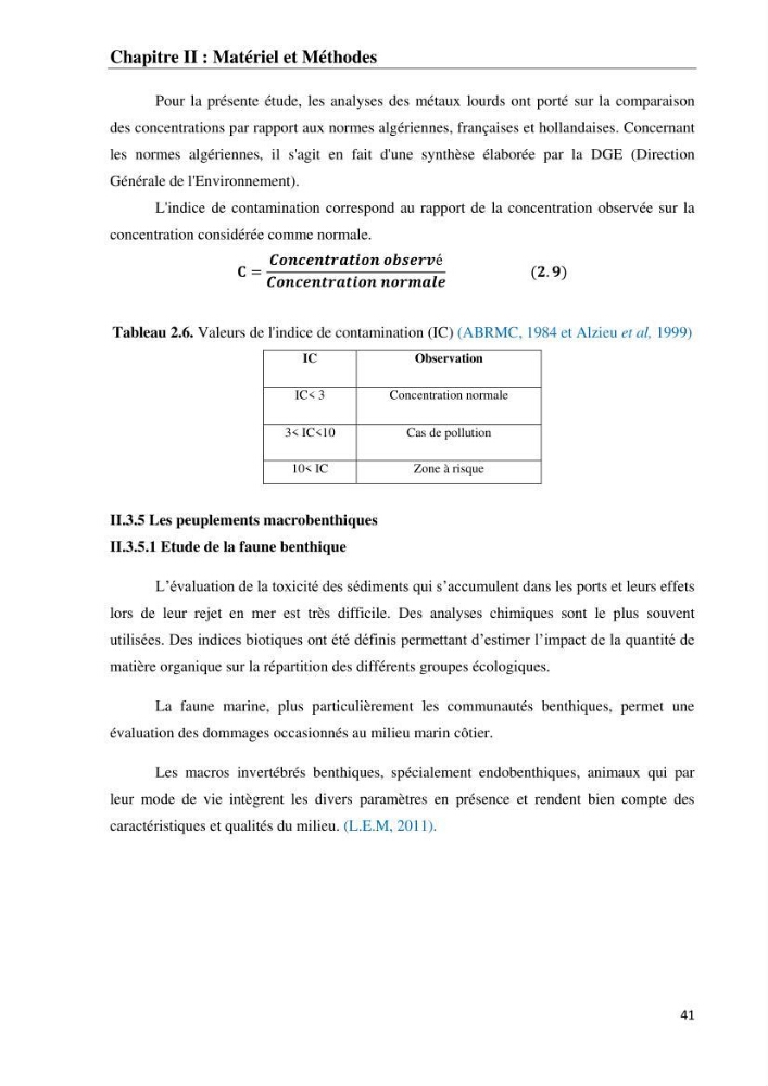 Impact des matériaux de dragage du port d\'El-Aouana sur l\'écosystème littoral