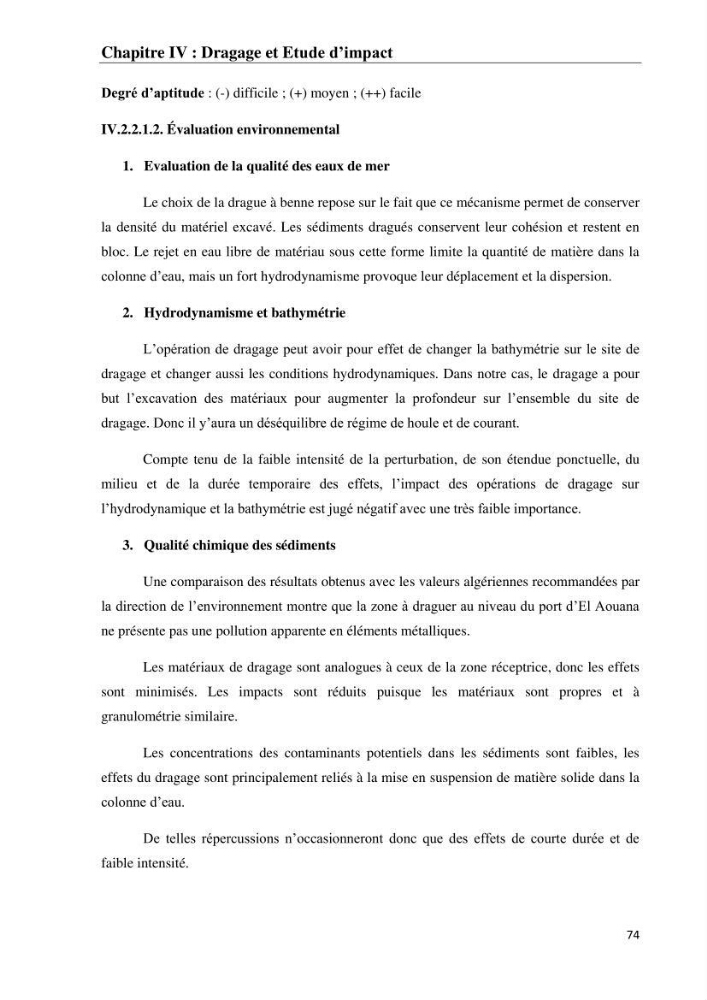 Impact des matériaux de dragage du port d\'El-Aouana sur l\'écosystème littoral