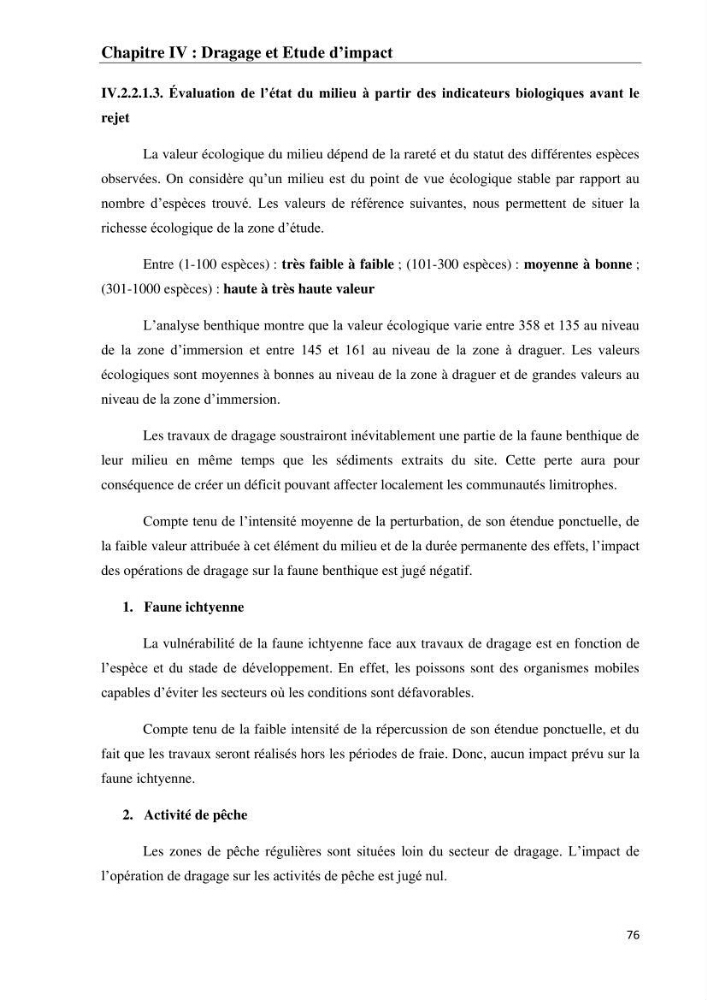 Impact des matériaux de dragage du port d\'El-Aouana sur l\'écosystème littoral