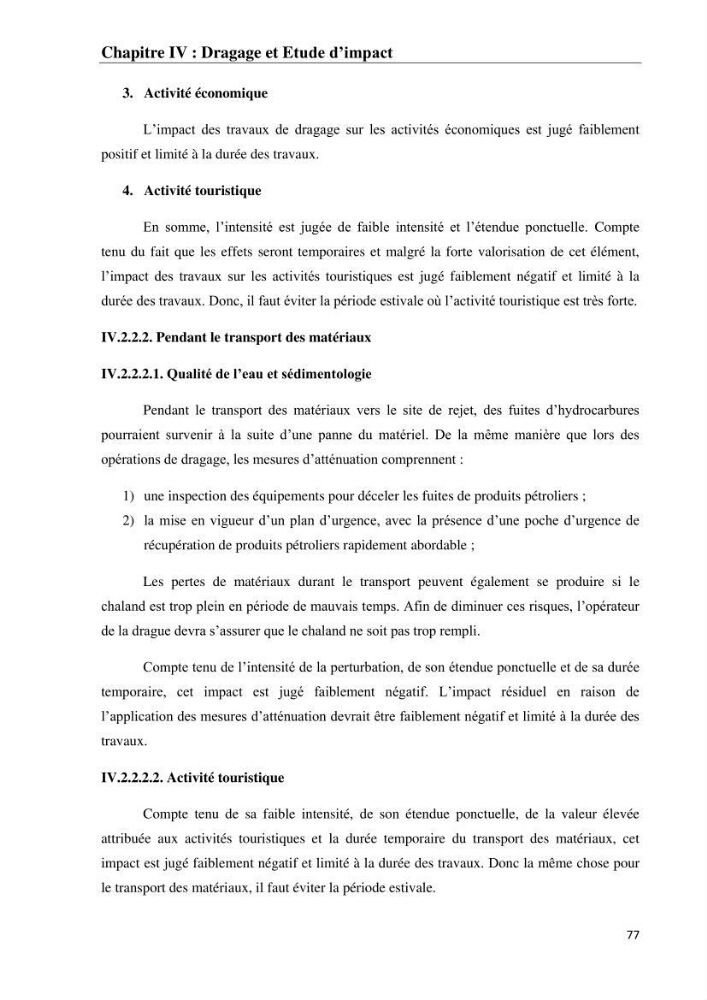 Impact des matériaux de dragage du port d\'El-Aouana sur l\'écosystème littoral