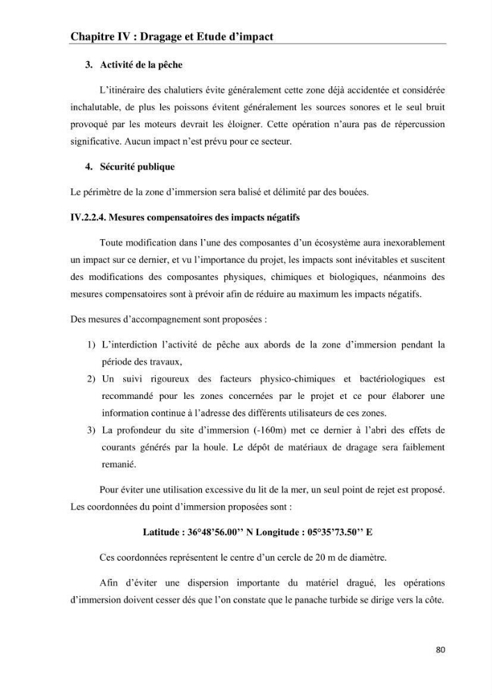 Impact des matériaux de dragage du port d\'El-Aouana sur l\'écosystème littoral