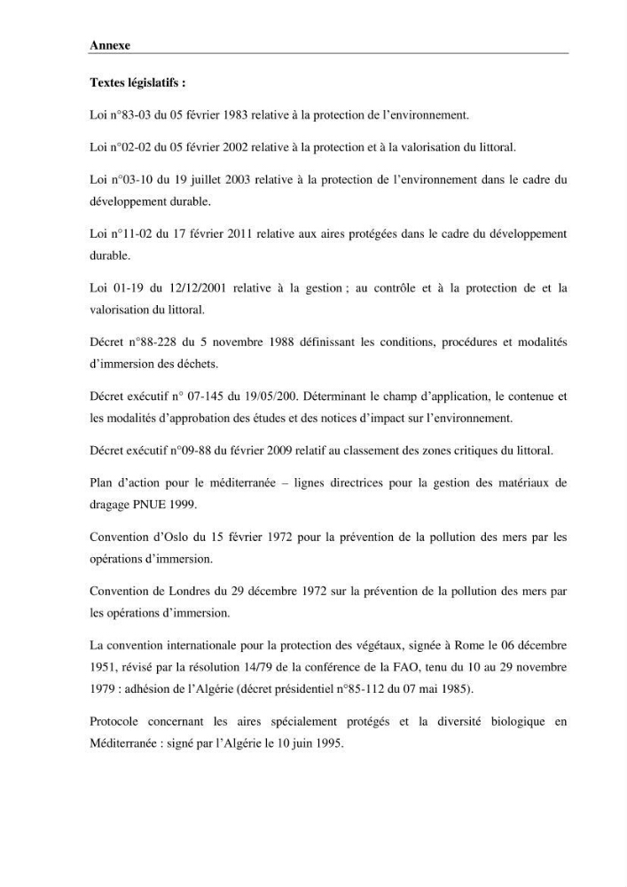 Impact des matériaux de dragage du port d\'El-Aouana sur l\'écosystème littoral