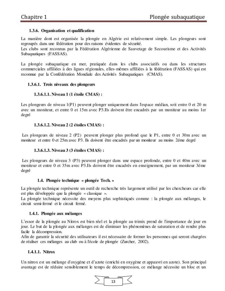 Apport de la plongée subaquatique a l\'océanographie