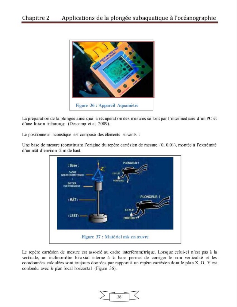Apport de la plongée subaquatique a l\'océanographie