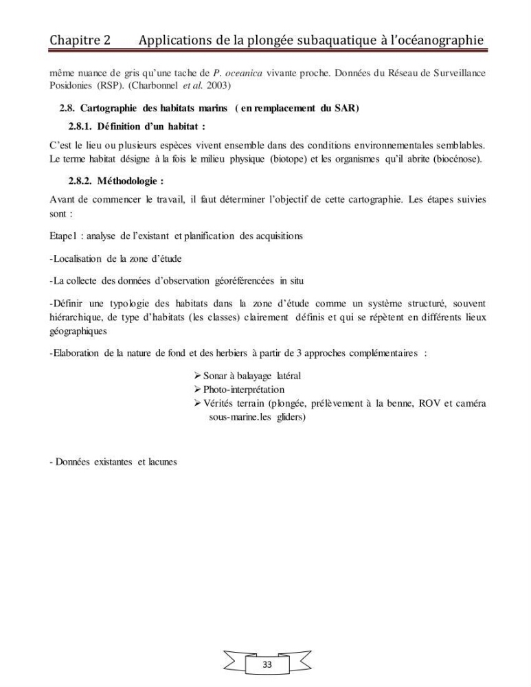 Apport de la plongée subaquatique a l\'océanographie