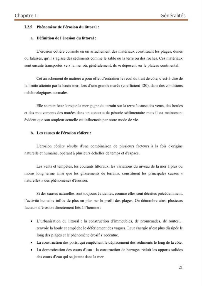 Contribution a la connaissance de la morphologie et de la dynamique sedimentaire du littoral Est de l\'Algerie : cas de la plage Sidi Salem-Annaba