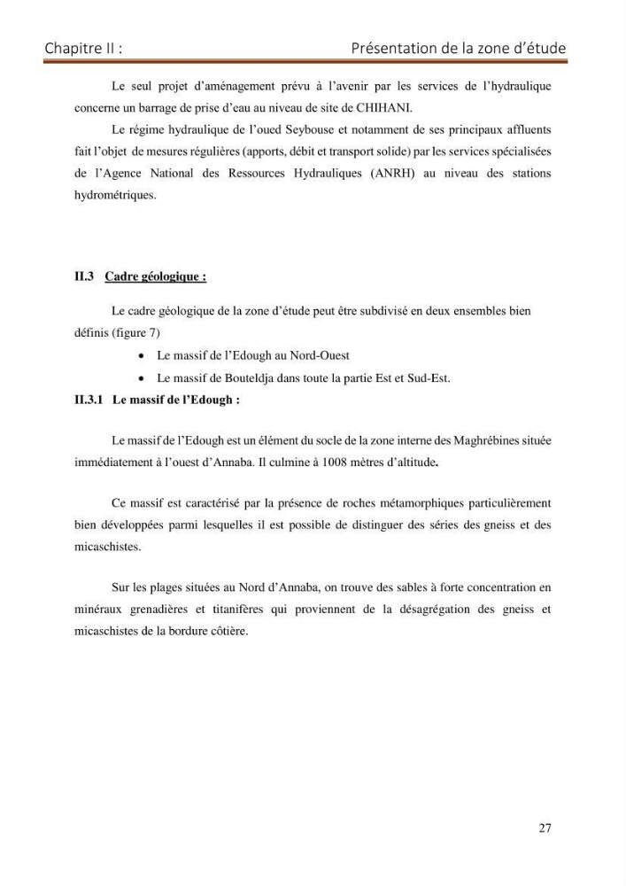 Contribution a la connaissance de la morphologie et de la dynamique sedimentaire du littoral Est de l\'Algerie : cas de la plage Sidi Salem-Annaba