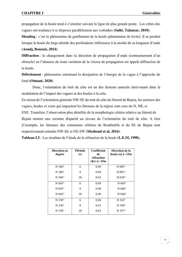 Etude de protection maritime frontale du bout de piste de l’aéroport de Béjaia (Algérie)