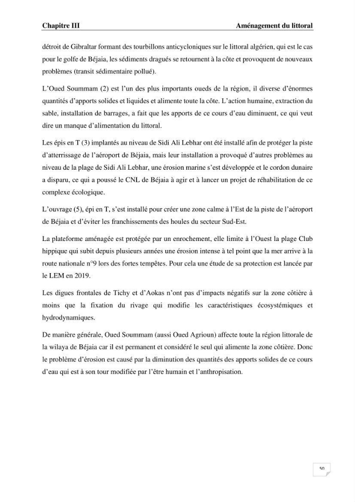 Etude de protection maritime frontale du bout de piste de l’aéroport de Béjaia (Algérie)
