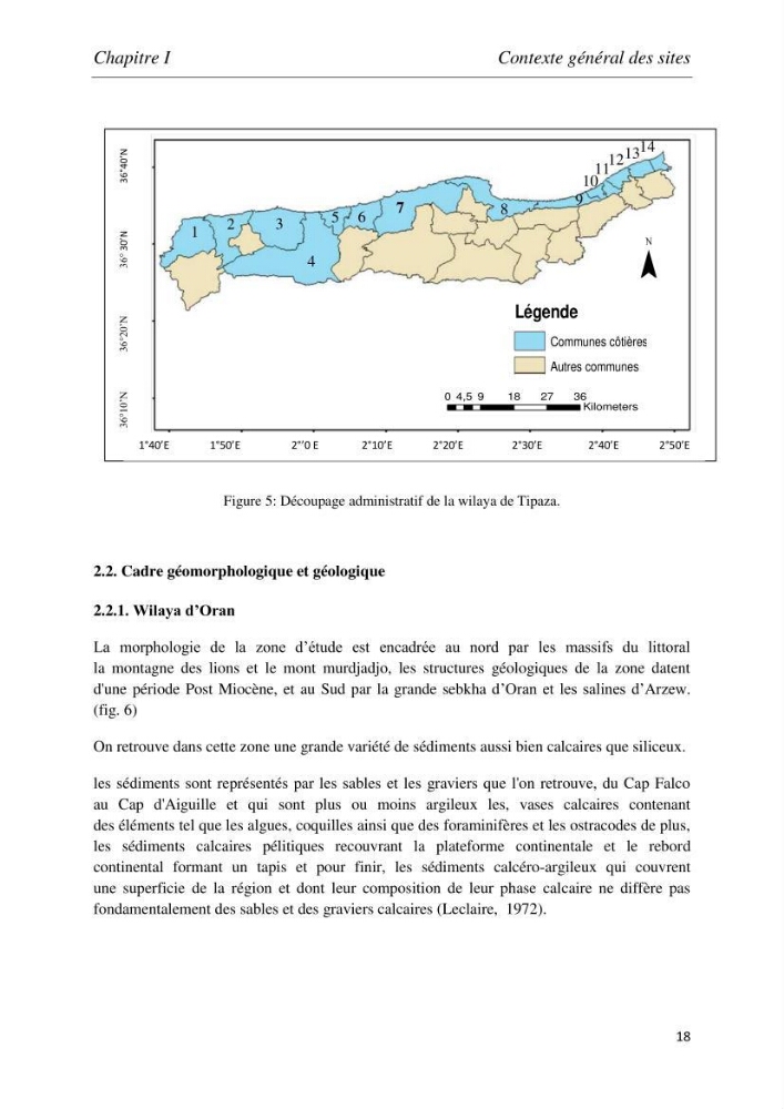 Analyse de l’artificialisation de la zone côtière en Algérie : Cas des wilayas d’Oran (Ouest) et de Tipaza (Centre)
