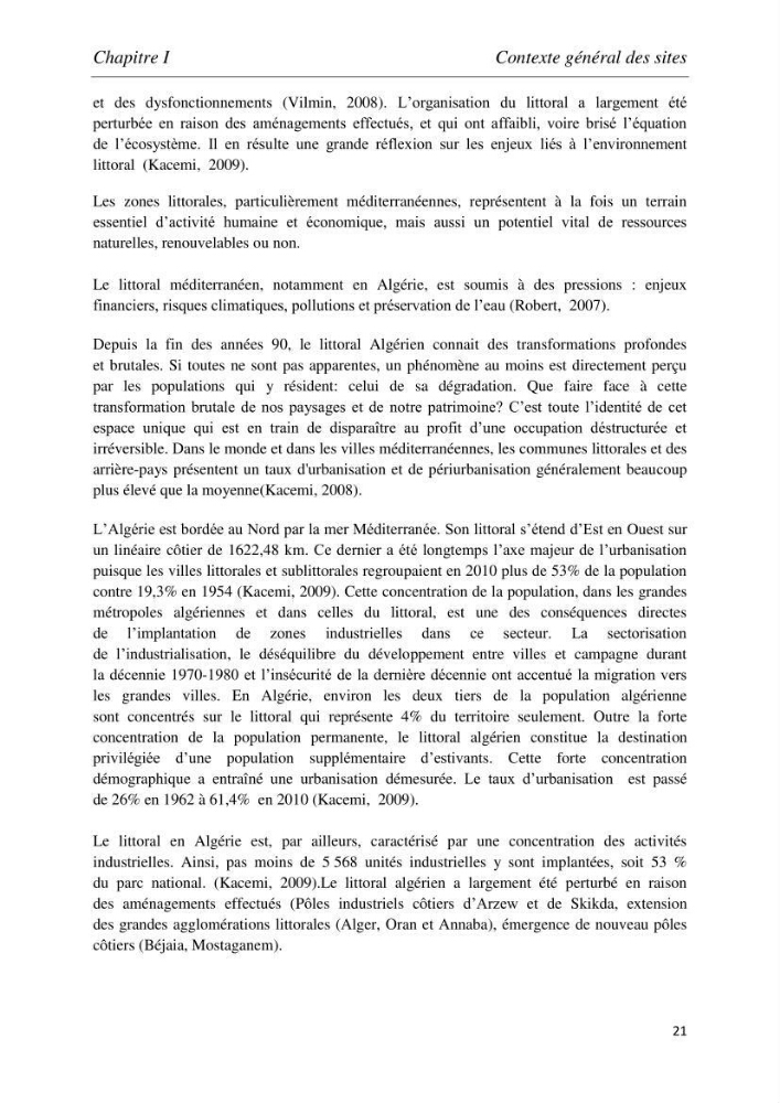 Analyse de l’artificialisation de la zone côtière en Algérie : Cas des wilayas d’Oran (Ouest) et de Tipaza (Centre)