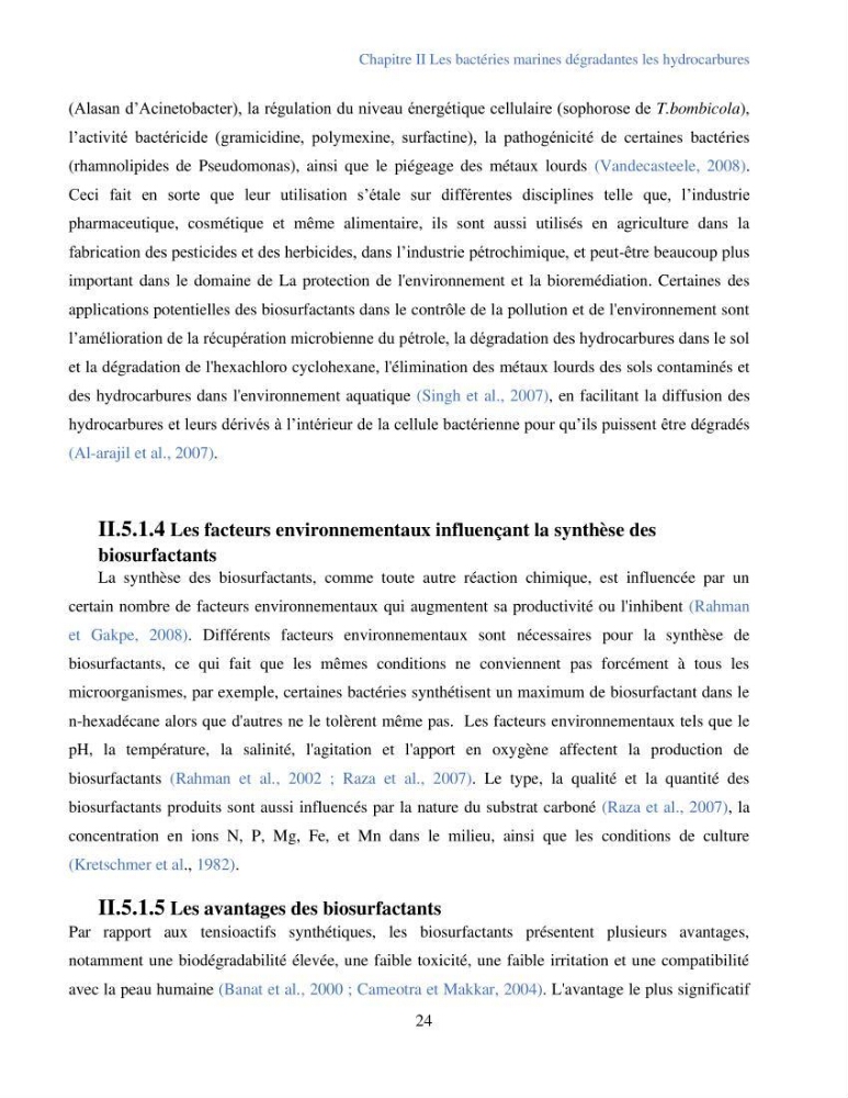 Caractérisation des bactéries marines dégradant les différentes fractions du pétrole