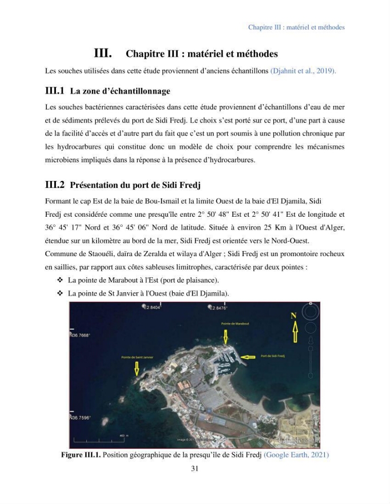 Caractérisation des bactéries marines dégradant les différentes fractions du pétrole