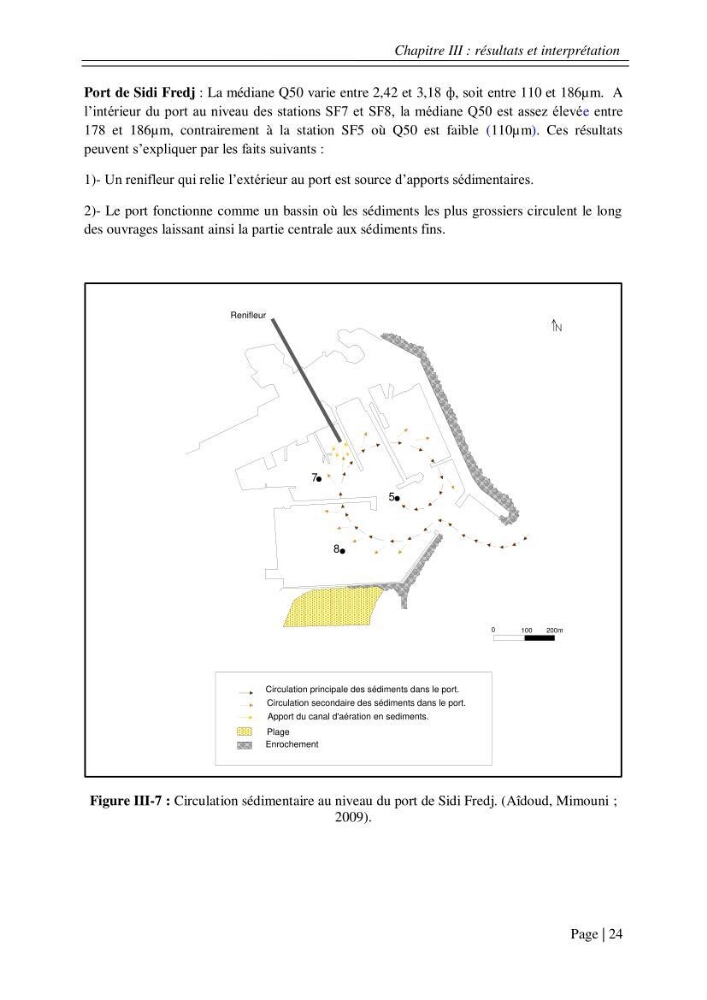 Ensablement des ports de Sidi fredj et d\'El Djamila et le devenir des produits de dragage