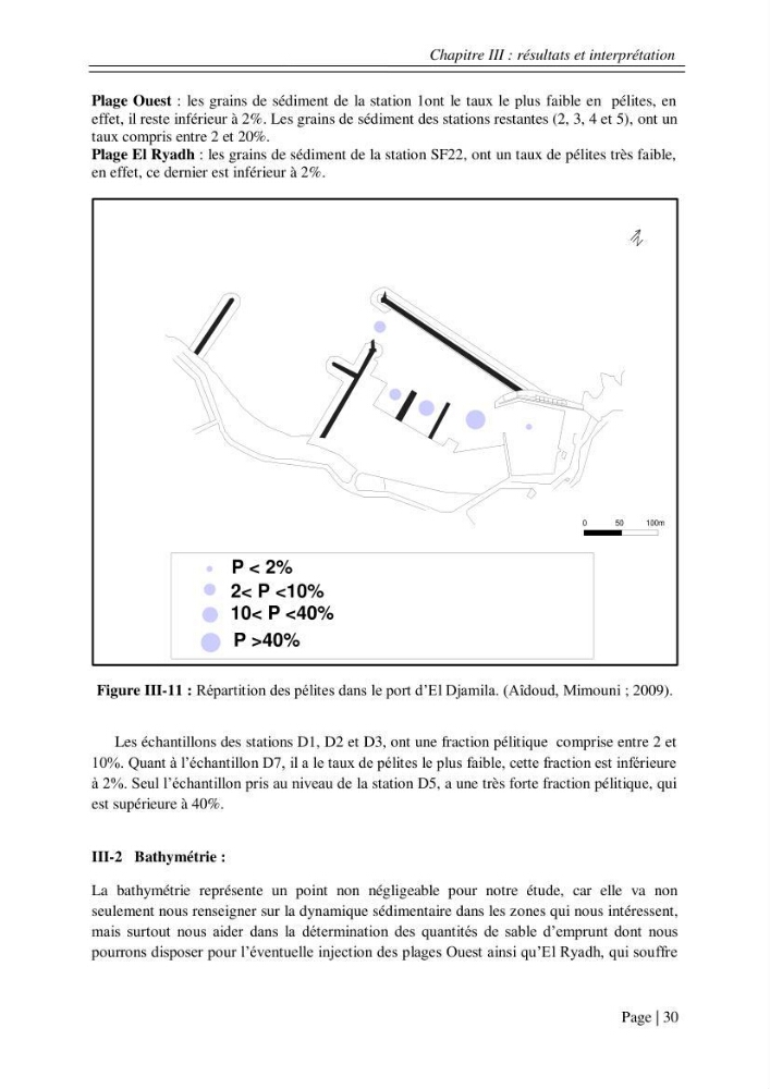 Ensablement des ports de Sidi fredj et d\'El Djamila et le devenir des produits de dragage