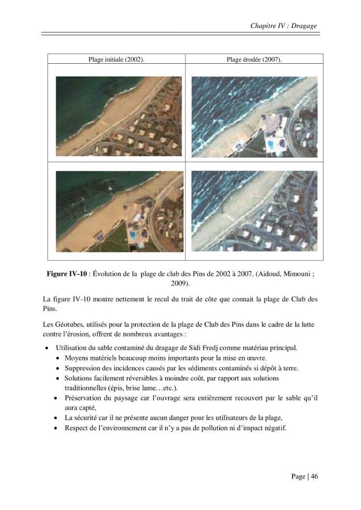 Ensablement des ports de Sidi fredj et d\'El Djamila et le devenir des produits de dragage