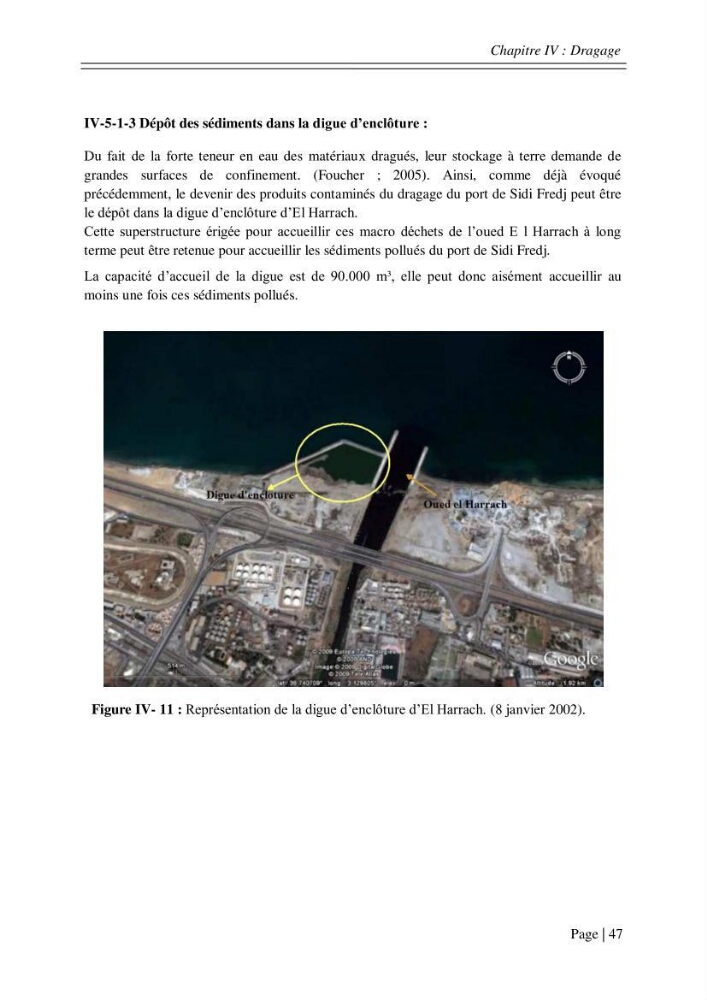 Ensablement des ports de Sidi fredj et d\'El Djamila et le devenir des produits de dragage