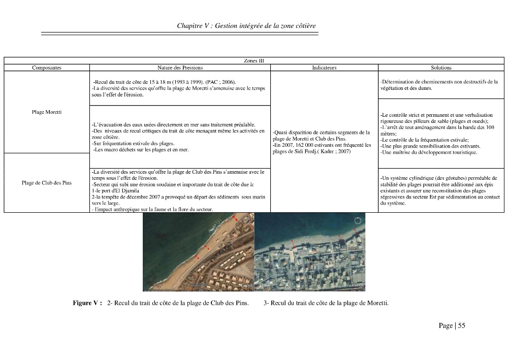 Ensablement des ports de Sidi fredj et d\'El Djamila et le devenir des produits de dragage
