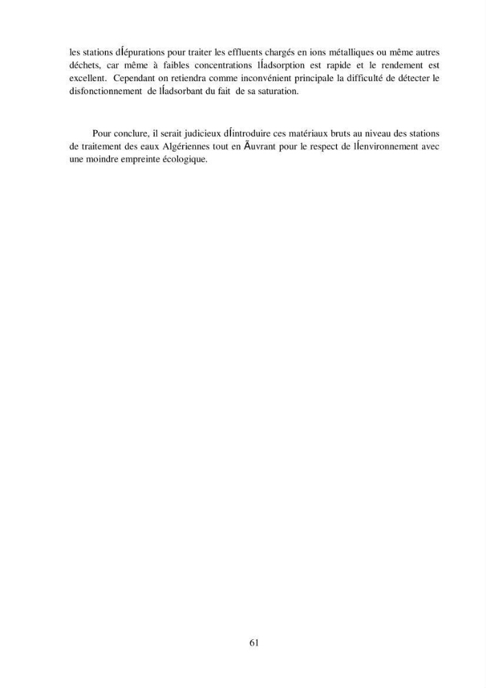 Rétention du cadmium dans un milieu aqueux sur une argile brute Algérienne.