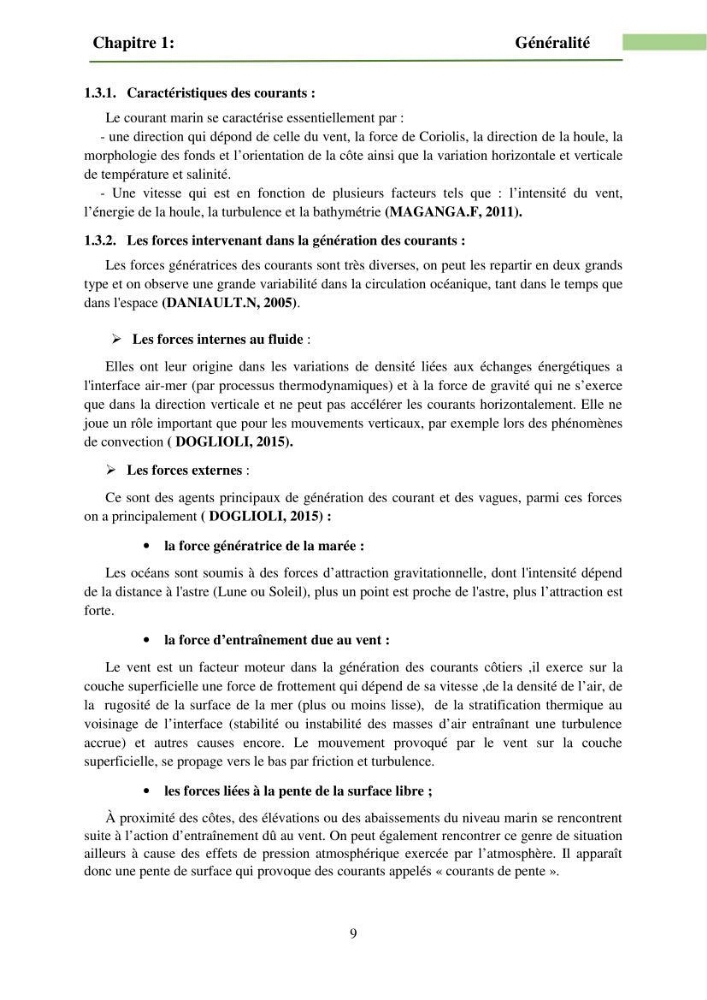 Combinaison des modèles numériques et des images satéllites pour la détermination des courants côtiers.
