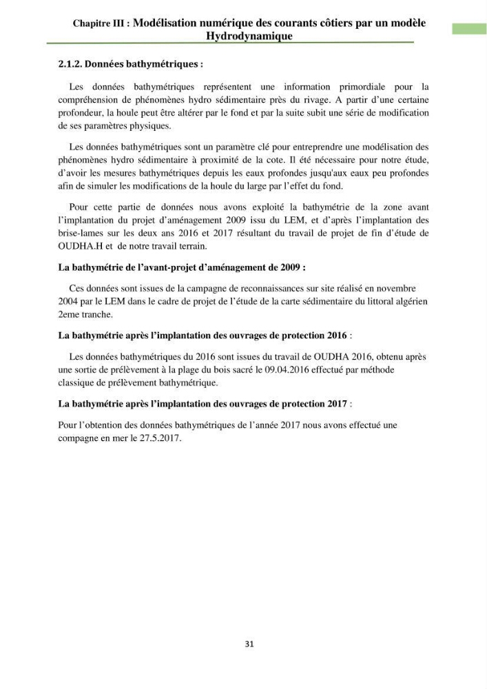 Combinaison des modèles numériques et des images satéllites pour la détermination des courants côtiers.