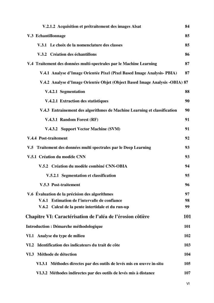 Apport des techniques de télédétection à l’étude de la vulnérabilité et risques côtiers: (cas de la côte ouest-algérienne)