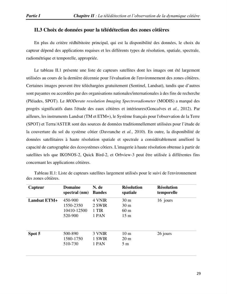 Apport des techniques de télédétection à l’étude de la vulnérabilité et risques côtiers: (cas de la côte ouest-algérienne)