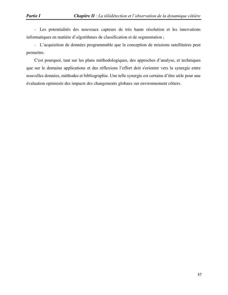 Apport des techniques de télédétection à l’étude de la vulnérabilité et risques côtiers: (cas de la côte ouest-algérienne)