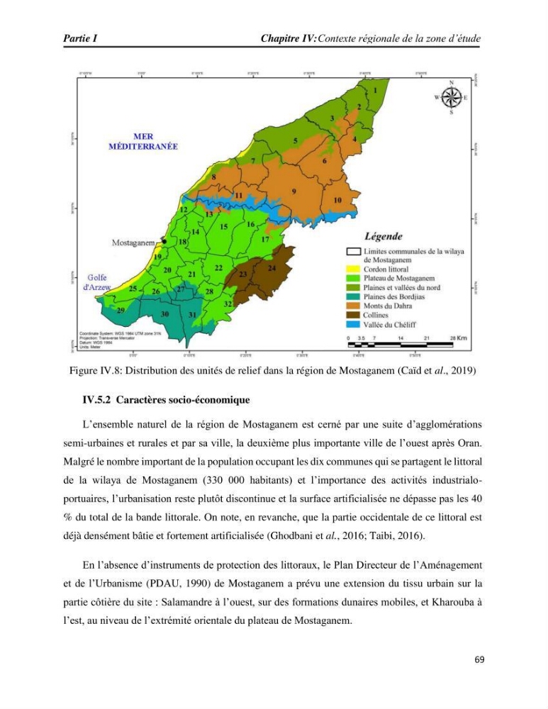 Apport des techniques de télédétection à l’étude de la vulnérabilité et risques côtiers: (cas de la côte ouest-algérienne)