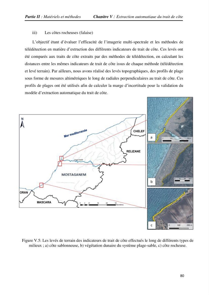Apport des techniques de télédétection à l’étude de la vulnérabilité et risques côtiers: (cas de la côte ouest-algérienne)