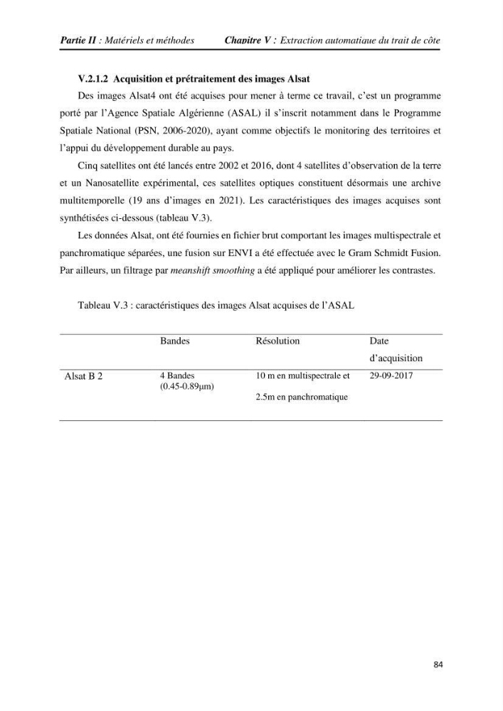 Apport des techniques de télédétection à l’étude de la vulnérabilité et risques côtiers: (cas de la côte ouest-algérienne)