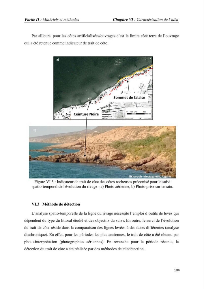 Apport des techniques de télédétection à l’étude de la vulnérabilité et risques côtiers: (cas de la côte ouest-algérienne)