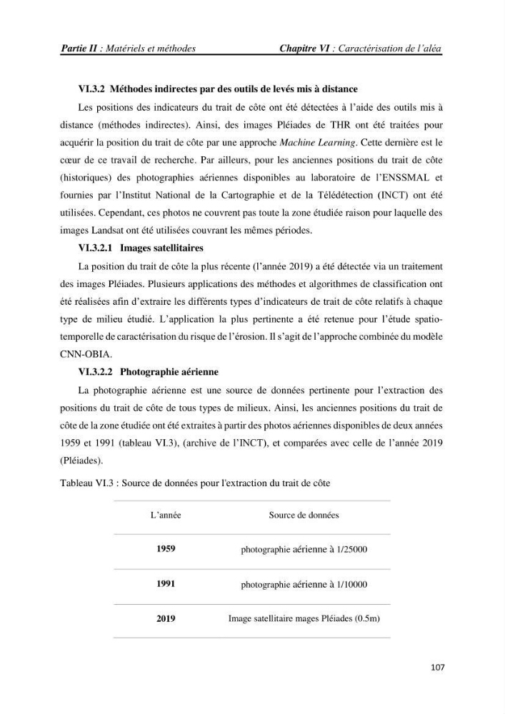 Apport des techniques de télédétection à l’étude de la vulnérabilité et risques côtiers: (cas de la côte ouest-algérienne)
