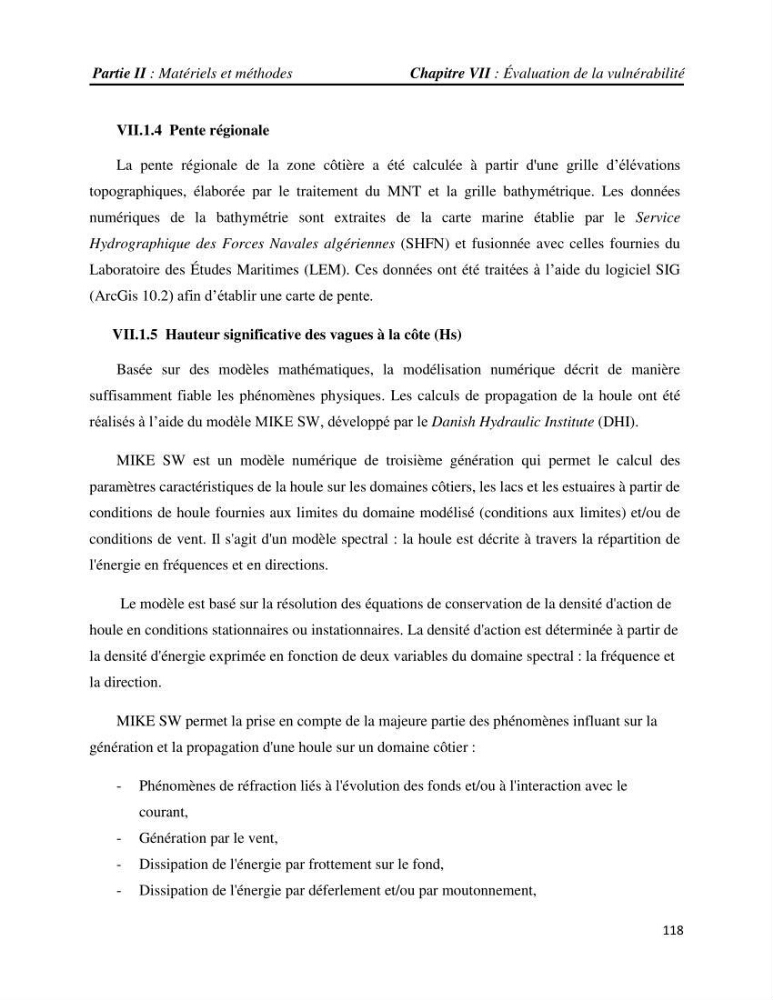 Apport des techniques de télédétection à l’étude de la vulnérabilité et risques côtiers: (cas de la côte ouest-algérienne)