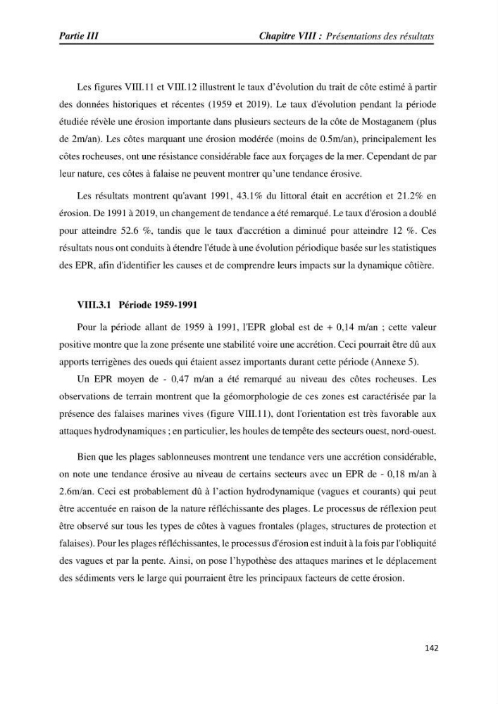 Apport des techniques de télédétection à l’étude de la vulnérabilité et risques côtiers: (cas de la côte ouest-algérienne)